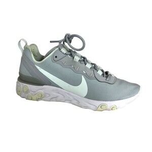 Nike Women's React 55 Athletic Running Shoes Gray BQ2728-005 Sneakers Size 7.5